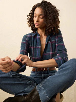 Legend™ Sweater Shirt - Northern Lights Plaid | Faherty