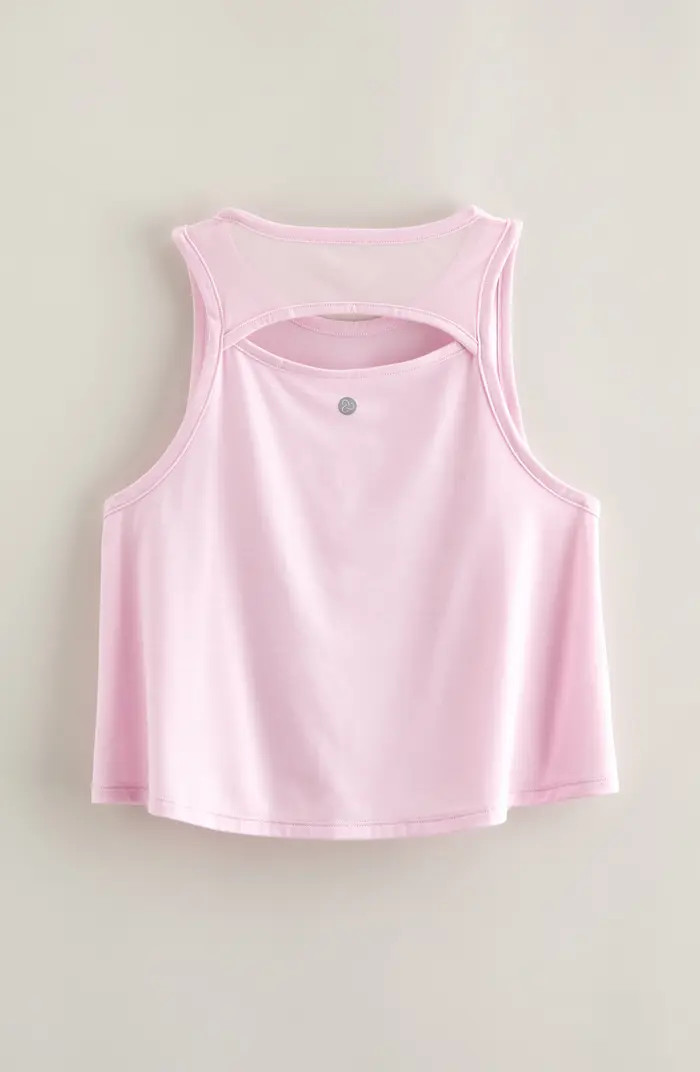 Zella Girl Kids' Sway Back Cutout Tank | Nordstrom | Nordstrom