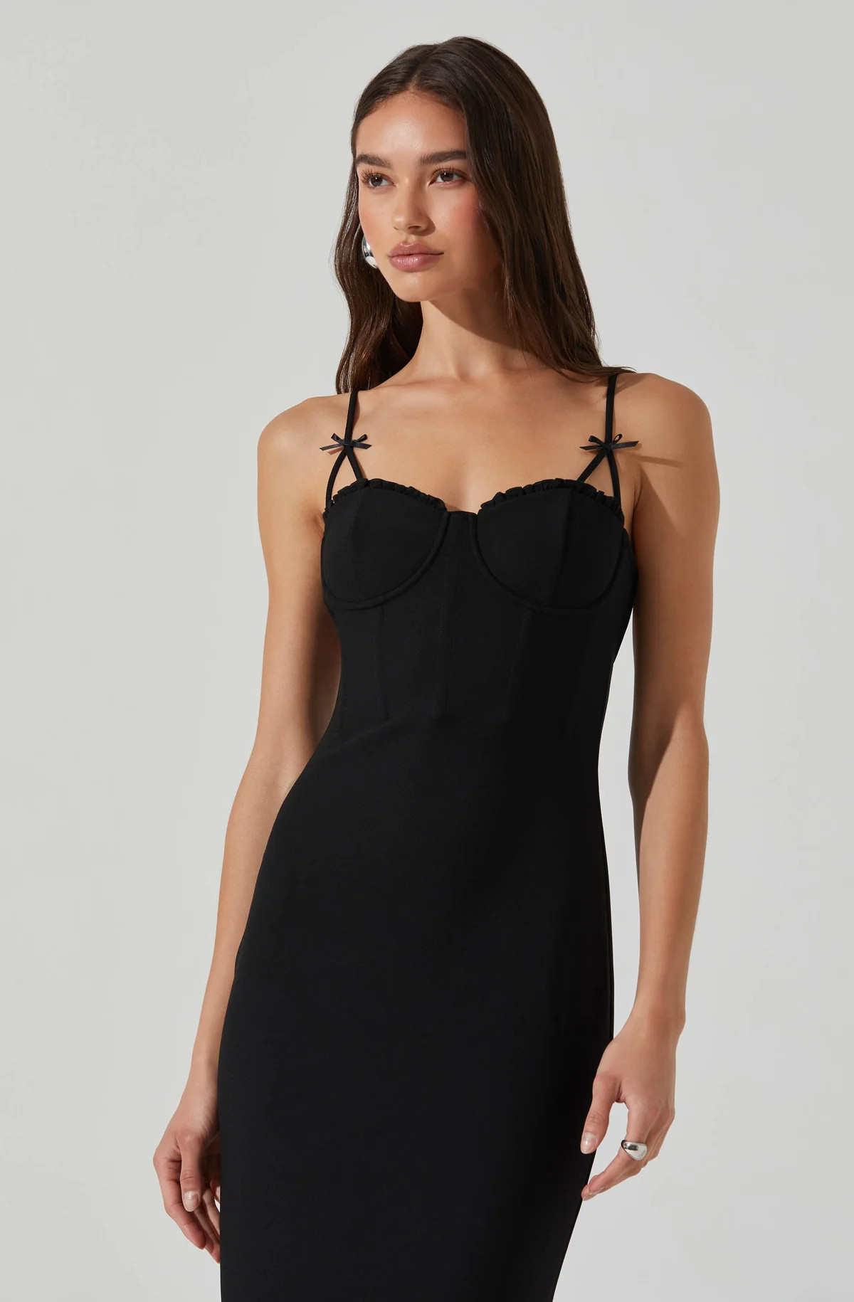 Adana Bow Detail Bustier Dress | ASTR The Label (US)