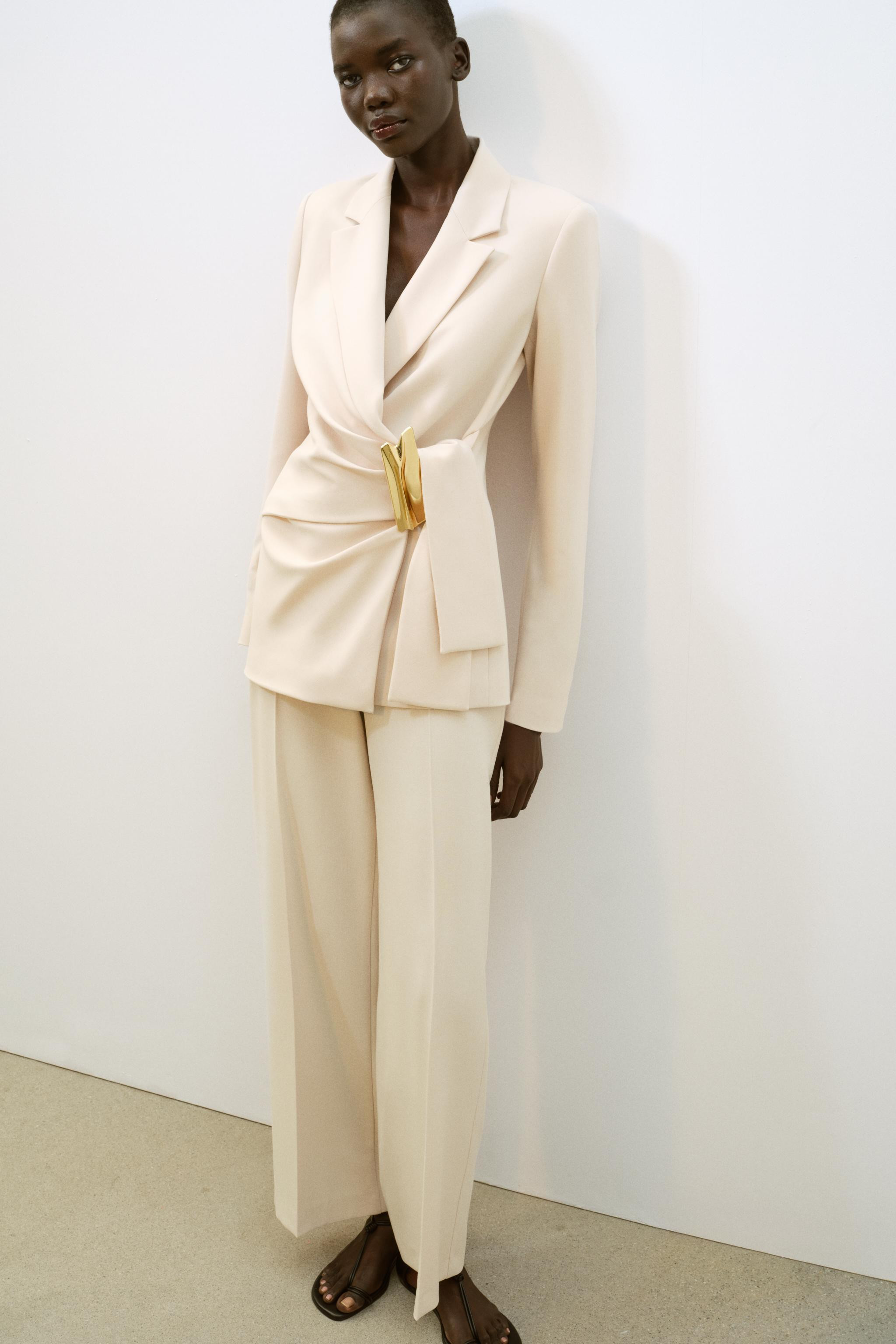 HIGH-WAISTED STRAIGHT LEG PANTS | Zara US