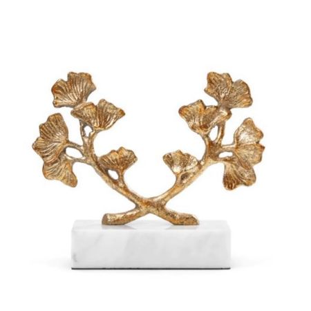 Gorgeous white and gold ginkgo statue 

#LTKhome