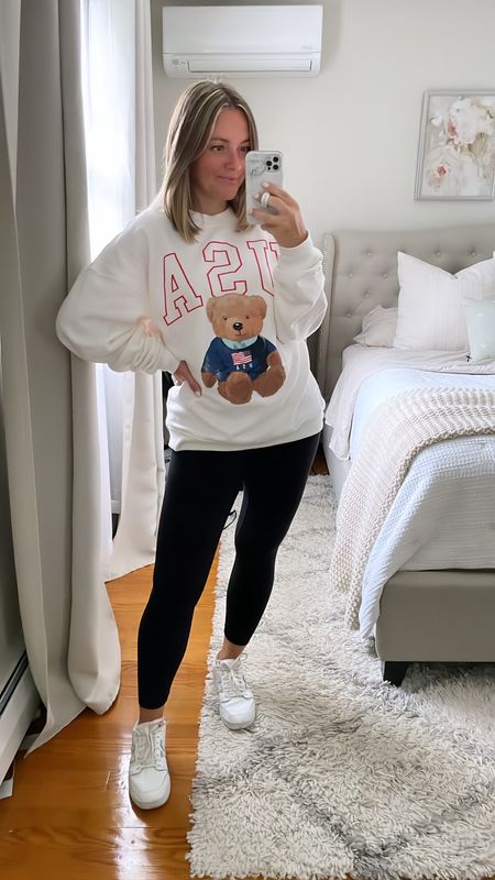 Today’s casual outfit 
Target sweatshirt 
Memorial Day outfit ideas 
Target style

#LTKFindsUnder50 #LTKFamily #LTKSeasonal