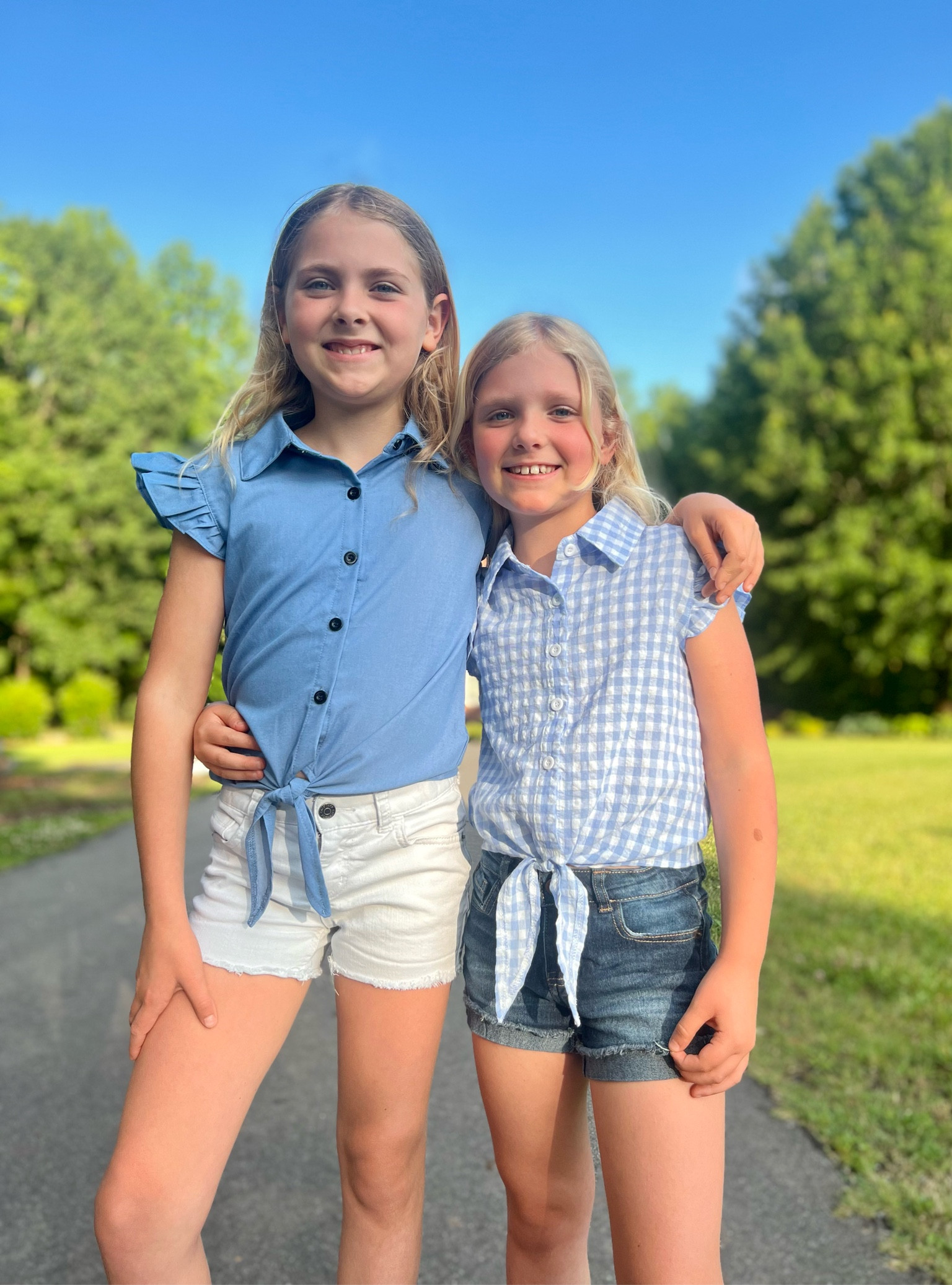 Girls summer button up collared front tie shirts casual, outfit kids, fashion shirt, jean, plaid 

#LTKFind #LTKkids #LTKfamily