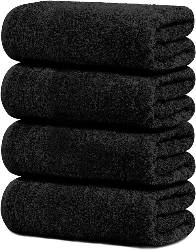 Tens Towels Large Bath Towels, 100% Cotton, 30 x 60 Inches Extra Large Bath Towels, Lighter Weigh... | Amazon (US)