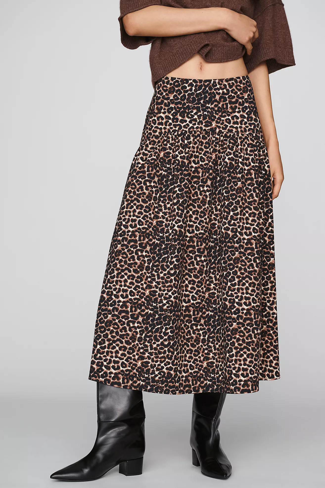 The Tobie Drop-Waist Skirt by Exquise | Anthropologie (US)