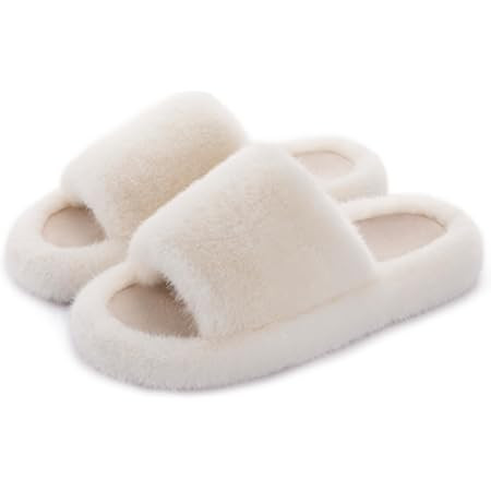 ATHMILE Womens Slippers with Arch Support Memory Foam Fuzzy House Slippers for Women Lightweight ... | Amazon (US)