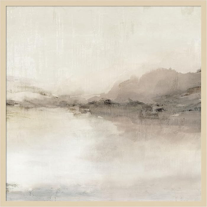 Amanti Art Framed Wall Art Print 33x33 Blush Horizon II by Isabelle Z, Landscapes Wall Art, Moder... | Amazon (US)