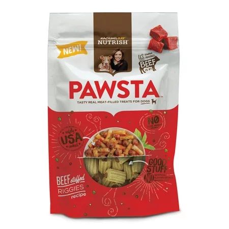 Rachael Ray Nutrish Pawsta Dog Treats, Riggies Stuffed with Beef Recipe, 4.5 oz | Walmart (US)