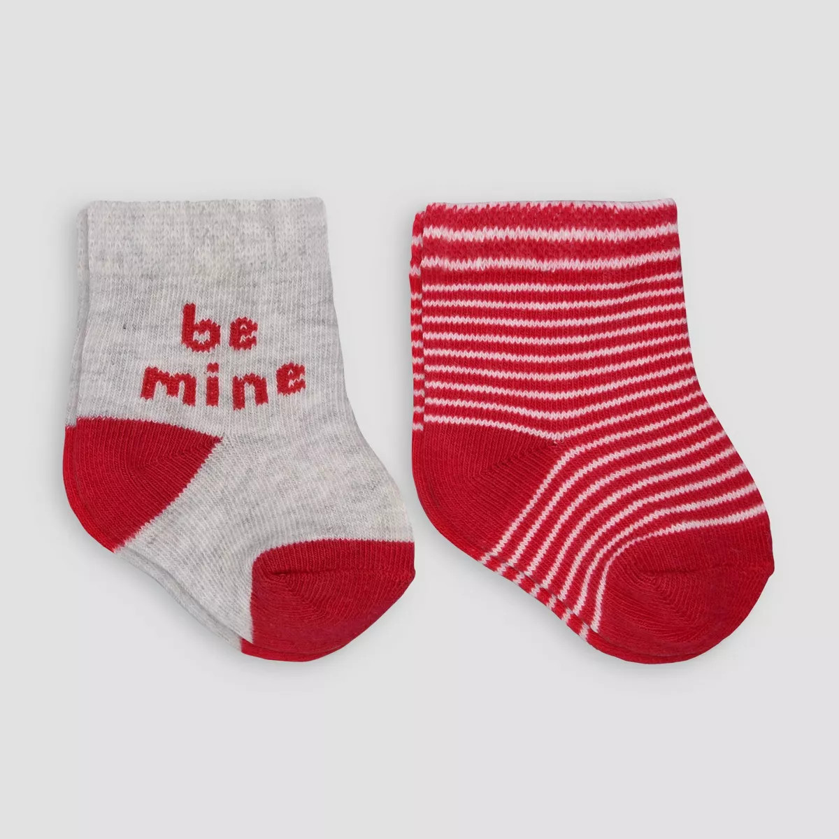 Carter's Just One You® Baby Girls' Crew N 2pk Be Mine Socks - Red | Target