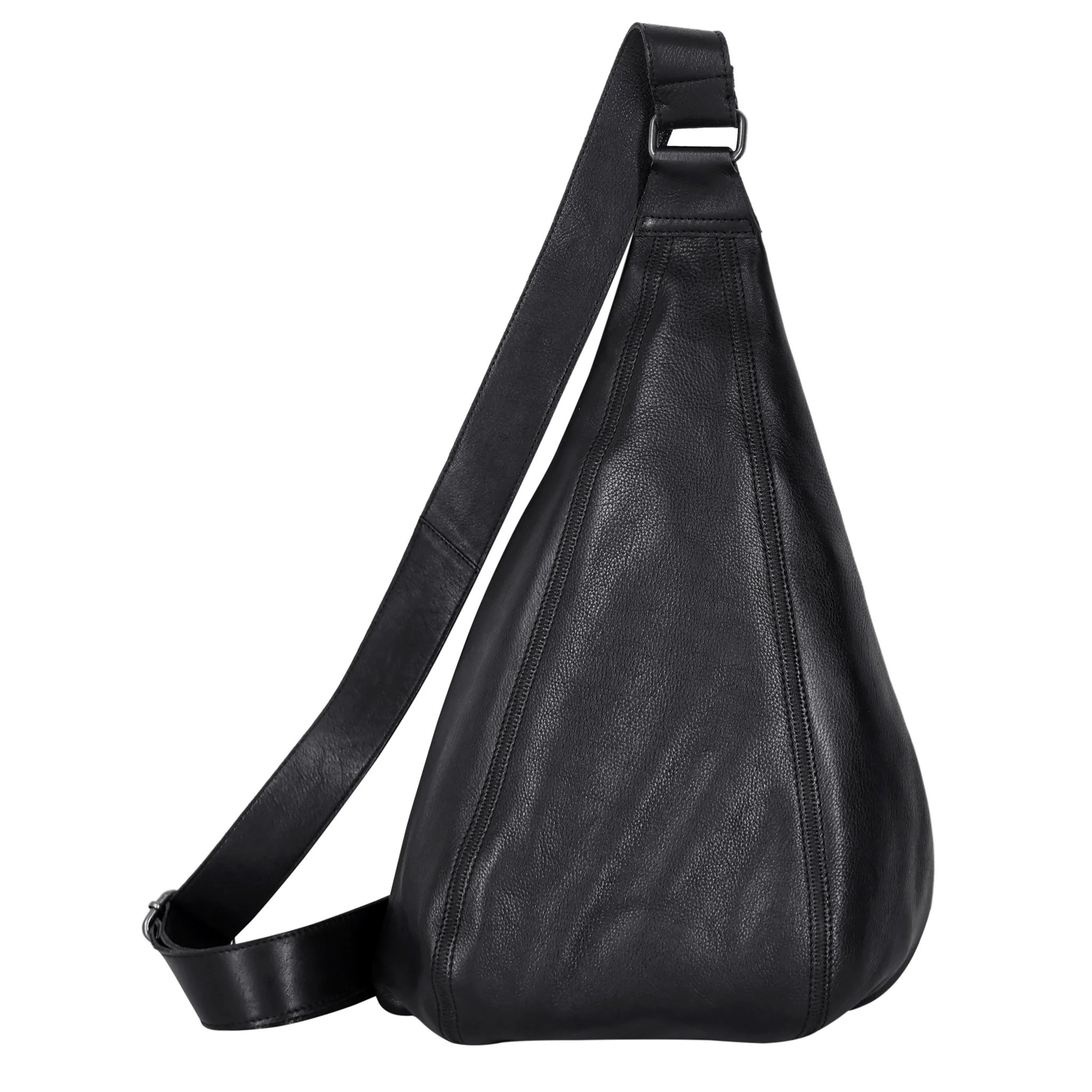 Leather Hippie Sling Bag - Black | Latico Leathers