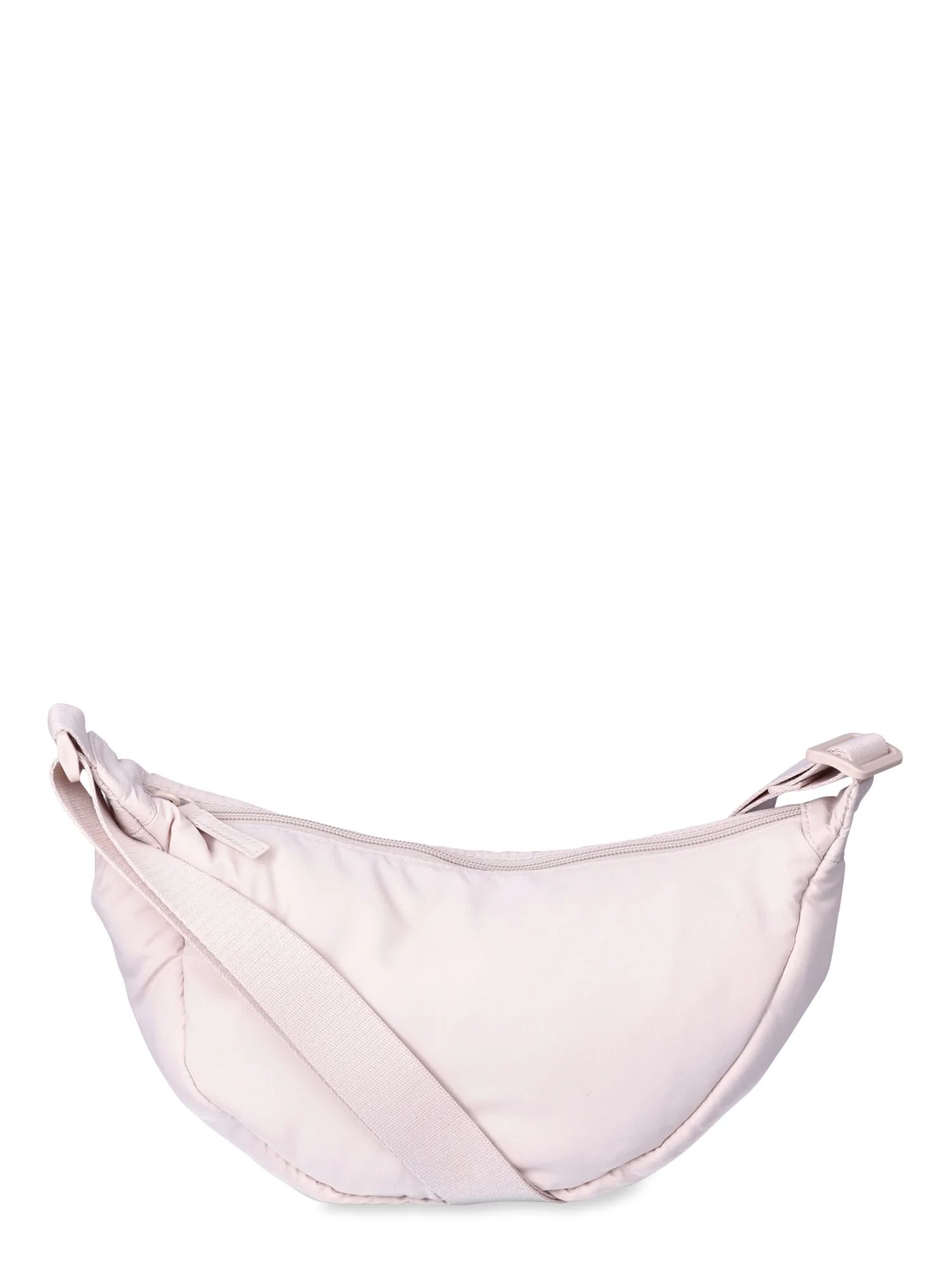 No Boundaries Women's Hands Free Hobo Bag, Cream | Walmart (US)
