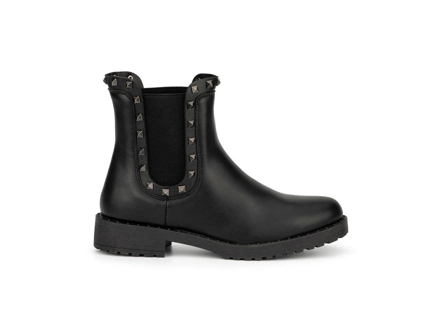Olivia Miller Womens Belle Studded Chelsea Boot, BLACK, Size 8.0 - Walmart.com | Walmart (US)
