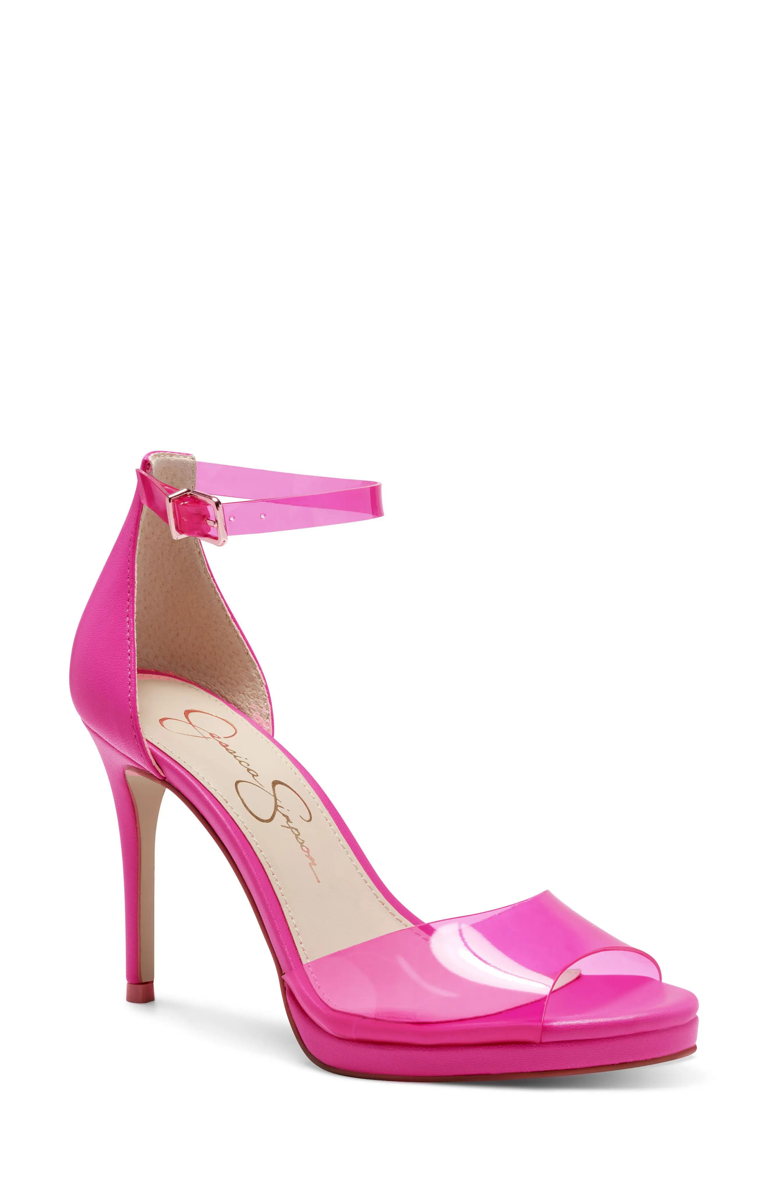 Jessica Simpson Daisile Ankle Strap Sandal in Calypso Pink at Nordstrom, Size 8 | Nordstrom