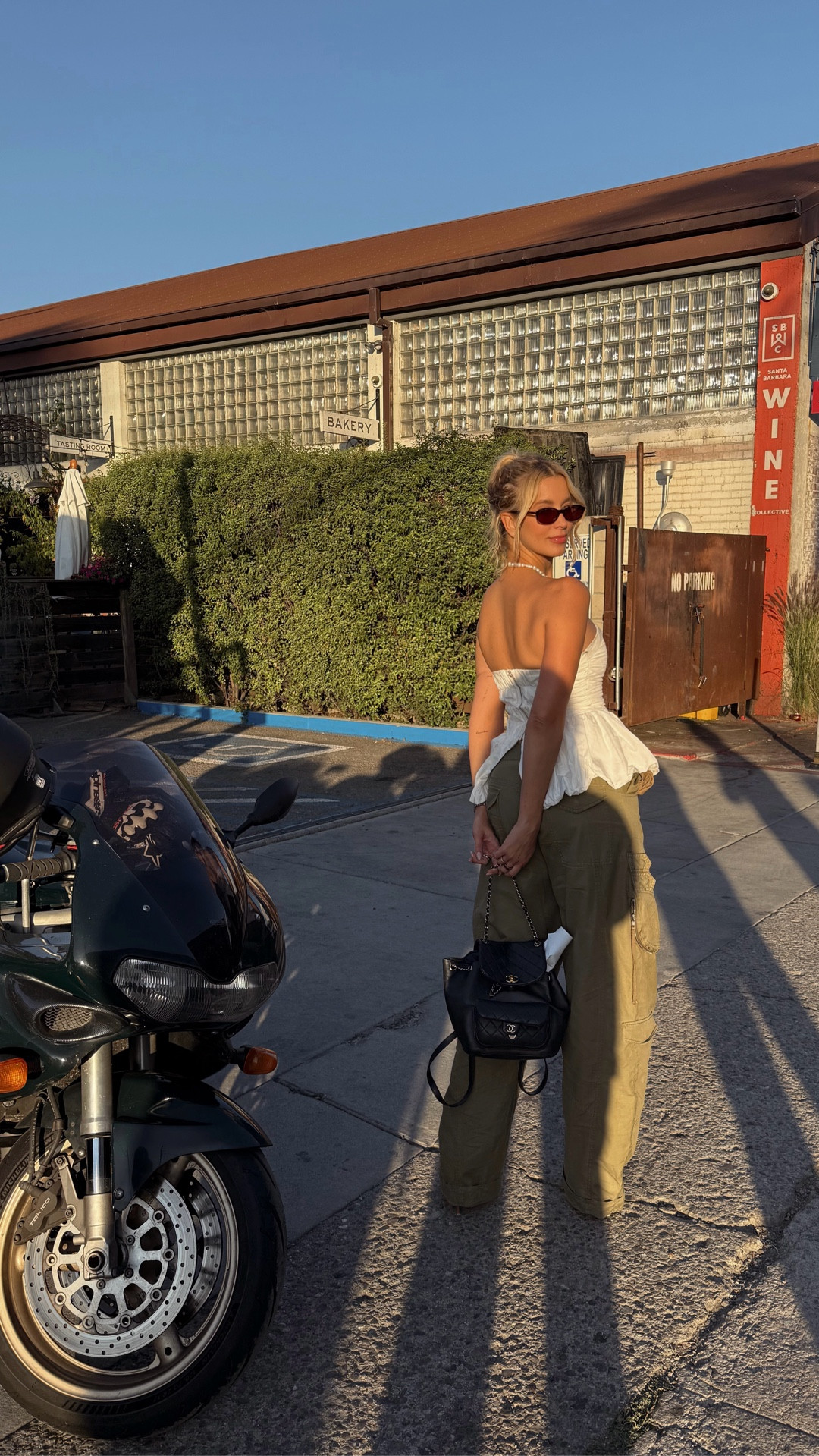 Impromptu girls weekend in Santa Barbara 🌴 Been loving the mix of a dressier top with cargo pants and heels lately. Almost tripped in this video… and an hour later my heel actually got caught in the cuff of my pants and down I went 😅 Worth it for the fit though! 

#LTKSeasonal #LTKStyleTip #LTKTravel