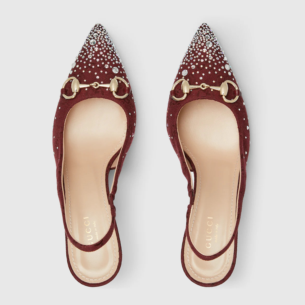 Gucci - Women's slingback pump with crystal Horsebit | Gucci (US)