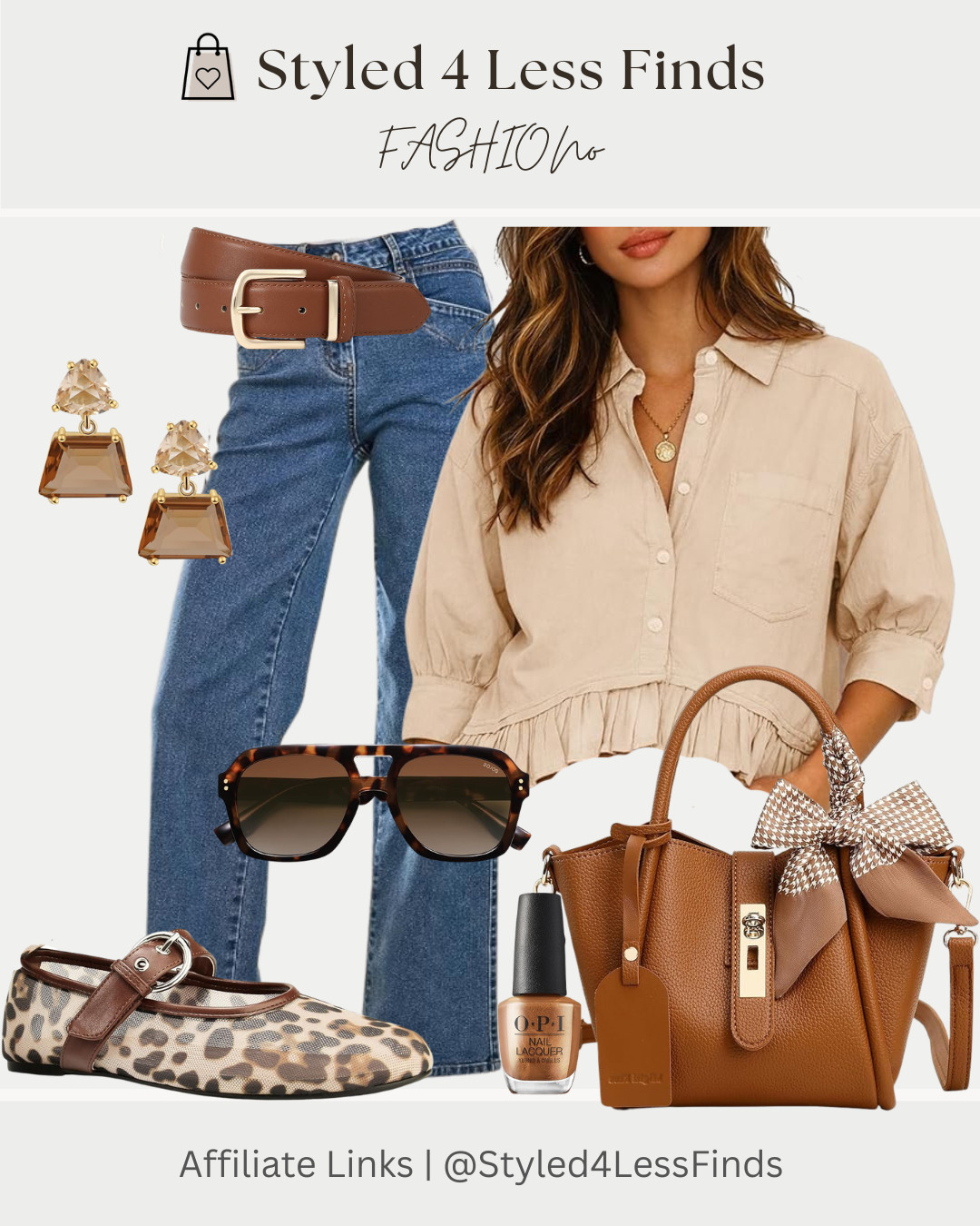 Effortless neutrals with a chic twist 🤎✨ This look is all about mixing classic staples with a little personality—hello leopard flats!

Style tip: When working with neutral tones, add interest by mixing textures and a subtle print. The leopard shoes elevate the whole outfit without overpowering it, while the warm brown accessories tie everything together beautifully. 

 #LTKcanada #LTKsummer #LTKover50style