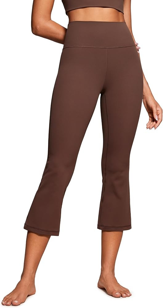 CRZ YOGA Womens Butterluxe High Waisted Flare Capris Leggings 23" - Bootcut Yoga Pants Cropped Lo... | Amazon (US)
