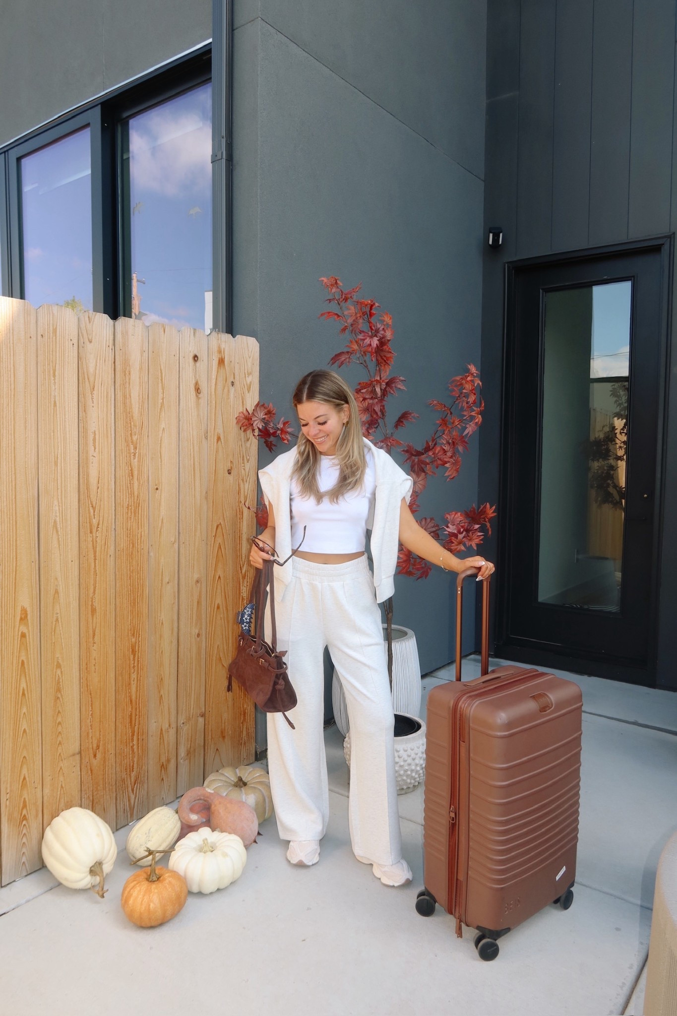 Travel outfit for my trip grey loungewear sweat pants set with gold zipper details

Revolve code: tulip
Electric picks code: emerson20
Merit lip color: Mayfair

xs in baby tee
Small sweater
Medium pant 

Travel look
Airport outfit
Grey sweats
Half zip
Cozy comfy set
Loungewear

#LTKTravel #LTKSeasonal #LTKStyleTip