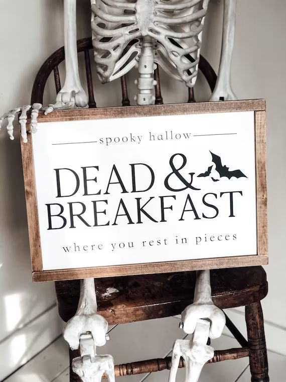 3D DEAD and BREAKFAST  12x17  Bed Breakfast Sign  | Etsy | Etsy (US)