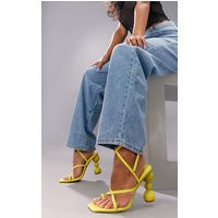 Lime Strappy Bubble Heeled Sandals | PrettyLittleThing US