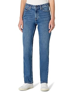 Amazon Essentials Women's High-Rise Straight Leg Jean | Amazon (US)