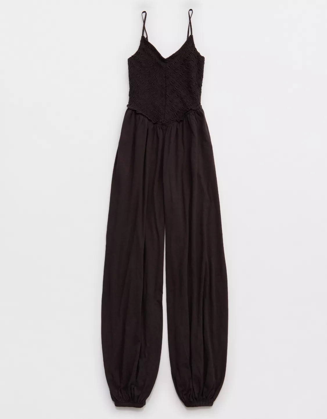 Aerie Happiest Smocked Jumpsuit | Aerie