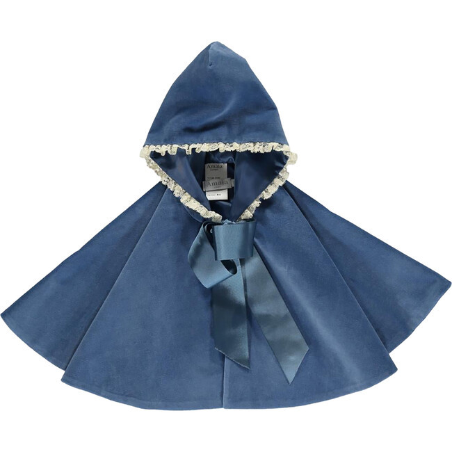 Velvet Cape,  Blue | Maisonette