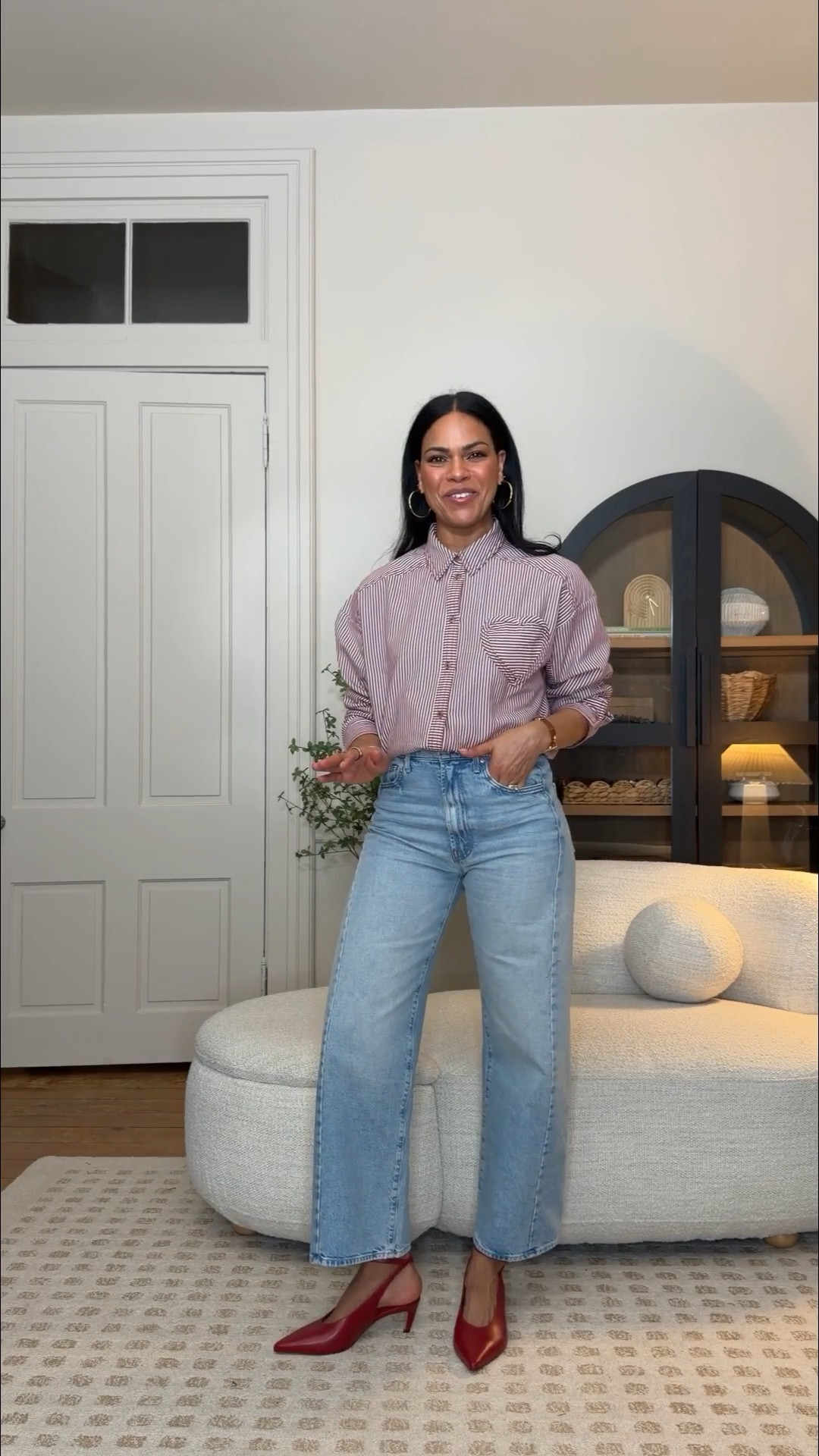 I’m loving these jeans I just got from @Anthropologie #anthropartner! These Mother jeans are so perfect I know why everyone is talking about them! I love the length, I’m 5’4, they’re 28in and hit right at my ankle bone. 12.5in rise with no gap at the waist! Perfect fit around the hips, 100% cotton so they’ll mold to your body every time. I styled them with a low heeled boot, low profile sneaker, and a couple kitten heels. 

Second pair is Reformation. They’re not tight, not loose, they just feel really good on your body. They’re organic cotton, the perfect weight, with a 32in inseam (I’m 5’4) I have a tiny heel on. 

#LTKgrwm #LTKPetite #LTKootd