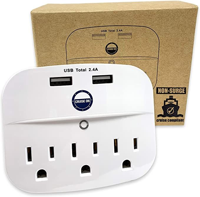 Cruise Power Strip No Surge Protector with USB Outlets - Ship Approved (Non Surge Protection) Cru... | Amazon (US)