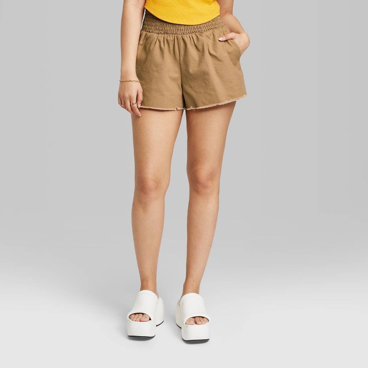 Women's High-Rise Woven Pull-On Shorts - Wild Fable™ | Target