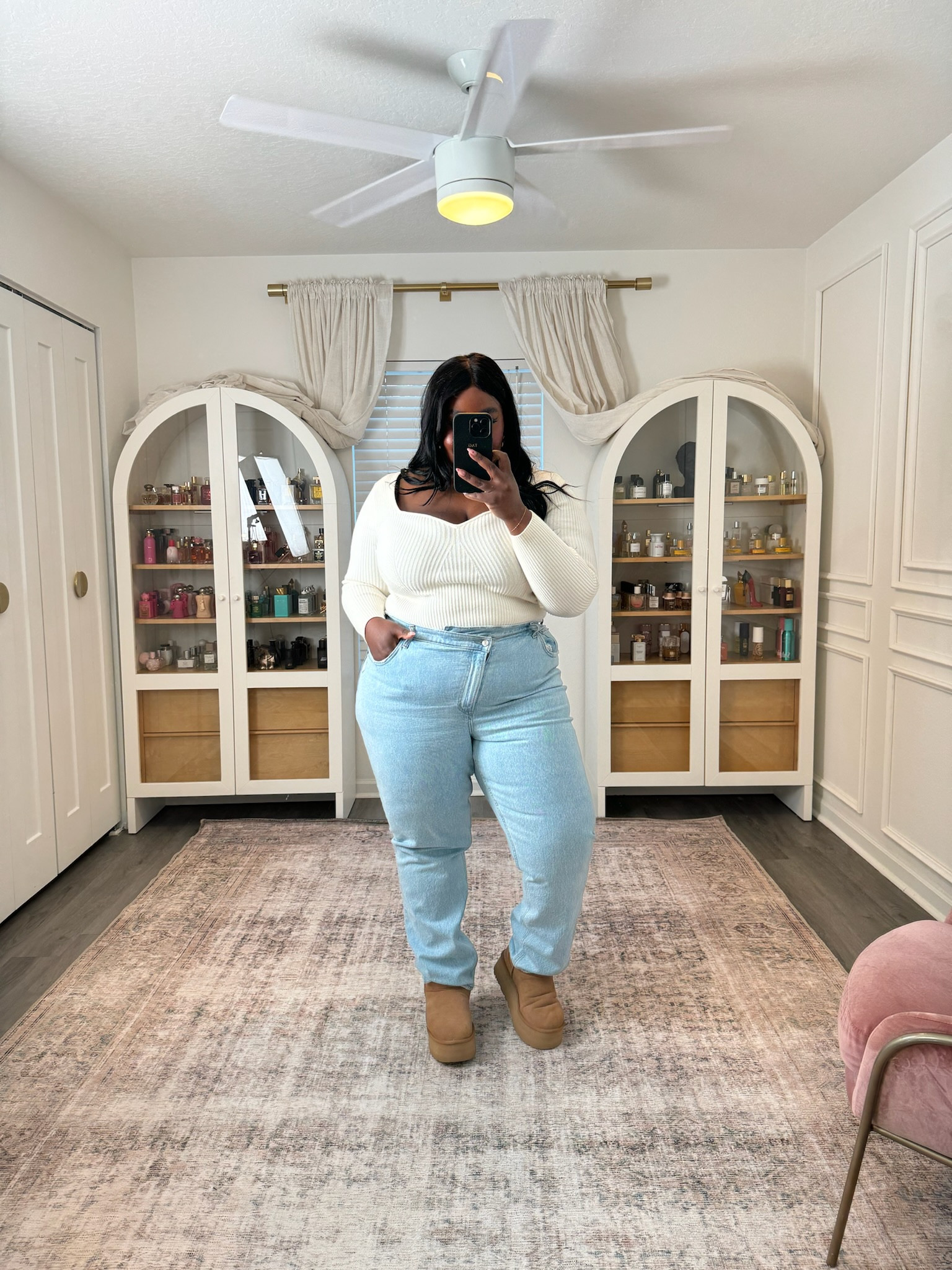 OOTD knit bodysuit (XL) + jeans (35) + uggs
Plus Size Fashion, Everyday Outfit, Casual Plus Size Outfit
#LTKsalealert #LTKplussize
#LTKstyletip

#LTKfindsunder50 #LTKsalealert #LTKplussize