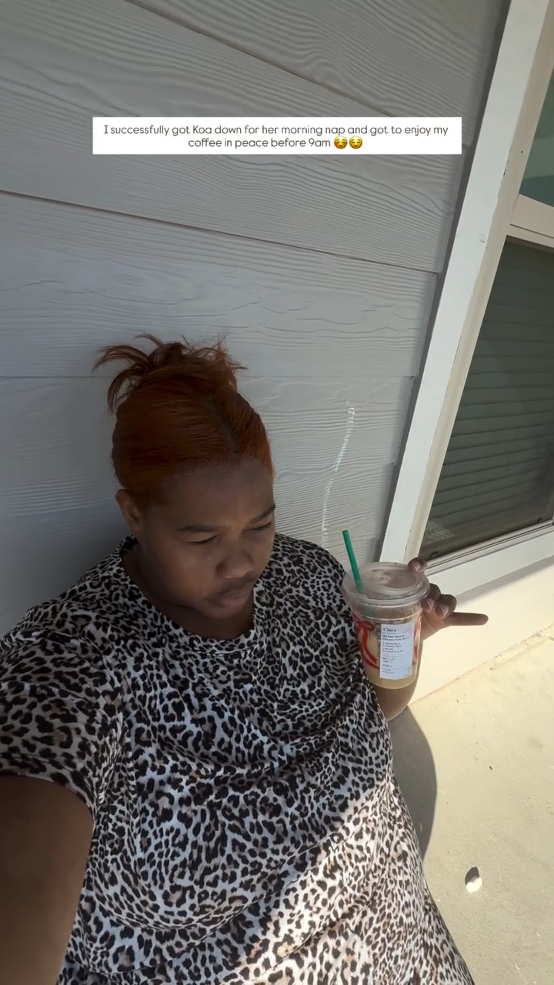 I successfully got Koa down for her morning nap and got to enjoy my coffee in peace before 9am ☺️😌