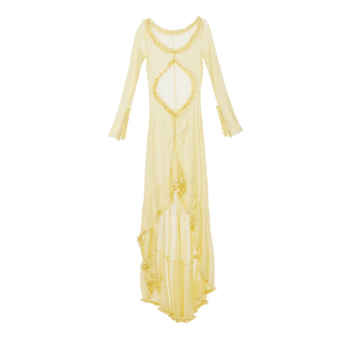 Siren Santa Teresa Yellow Ruffle Dress | Wolf & Badger