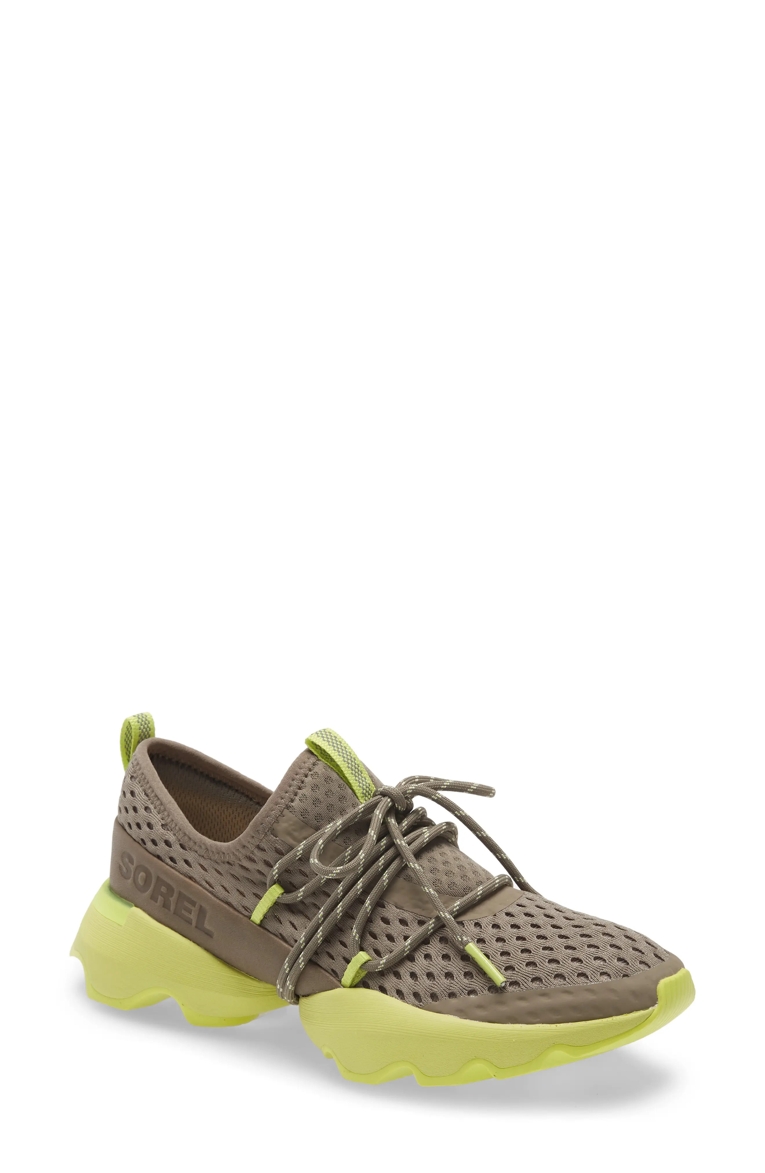 SOREL Kinetic Impact Laces Sneaker, Size 9 in Sage Acid at Nordstrom | Nordstrom