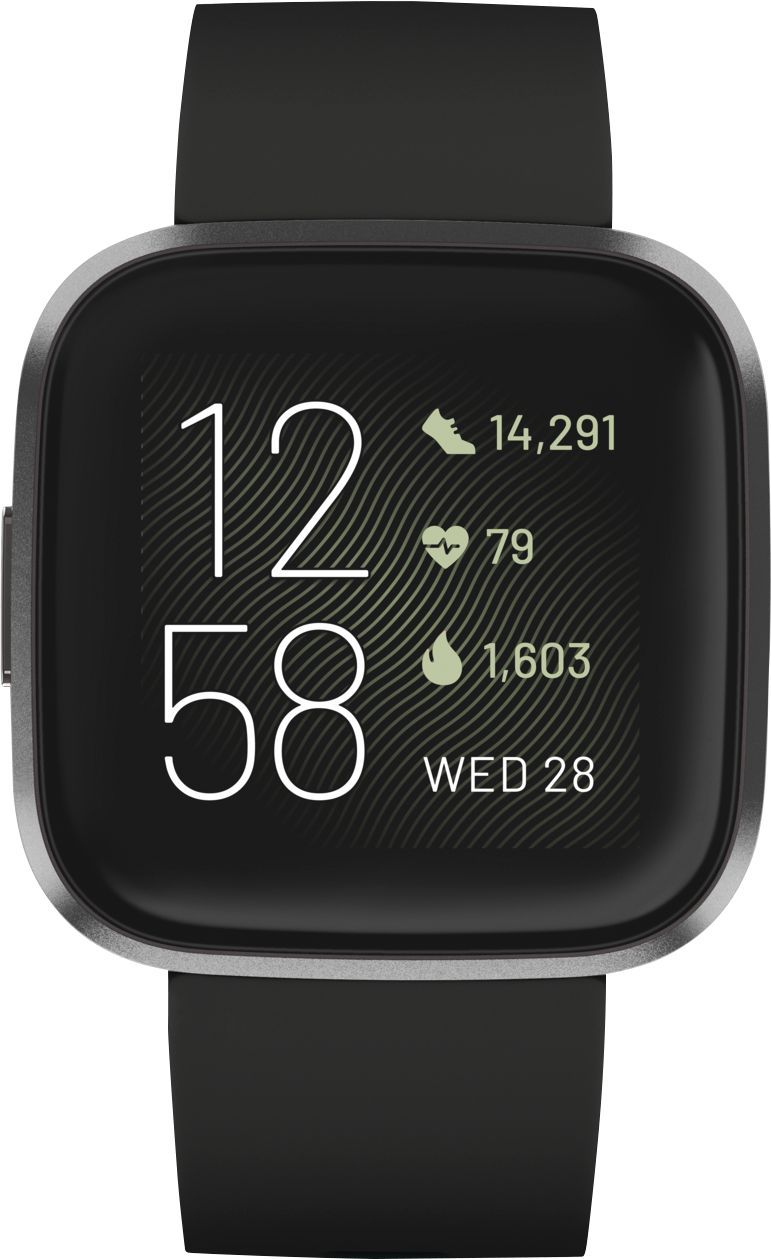 Fitbit Versa 2 Health & Fitness Smartwatch Carbon FB507BKBK - Best Buy | Best Buy U.S.