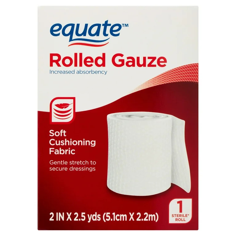 Equate Rolled Gauze, 2 inches X 2.5 Yards, 1 Count | Walmart (US)