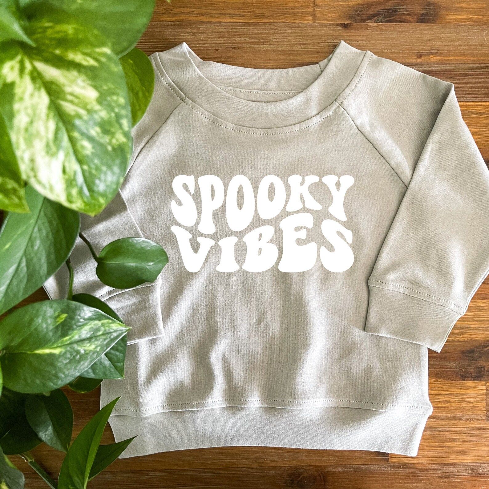 Spooky Vibes Organic Pullover Baby / Toddler Sweatshirt - Etsy | Etsy (US)