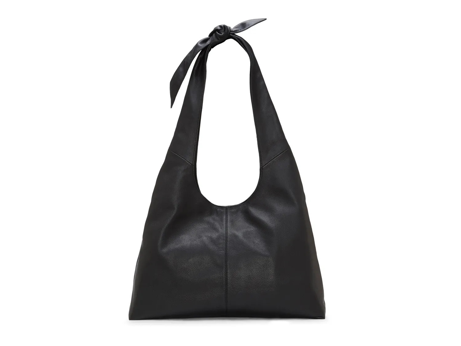 Vince Camuto Flinn Leather Hobo Bag | Women's | Black | Size Not Applicable | Handbags | Hobo Bag | DSW