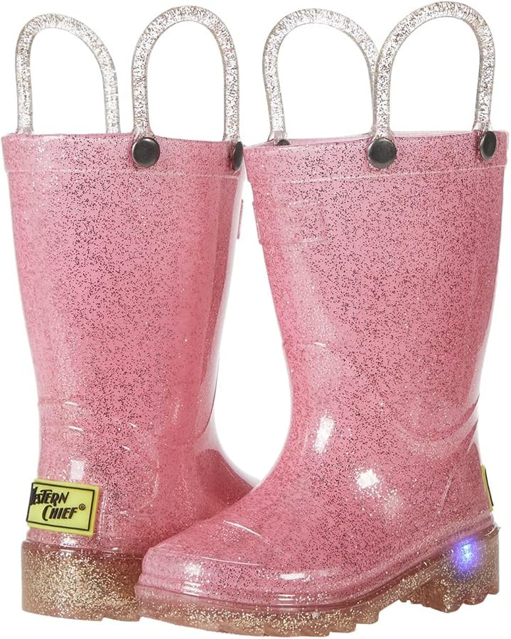 Girl's Sparkle Lighted PVC Rain (Toddler/Little Kid) | Amazon (US)