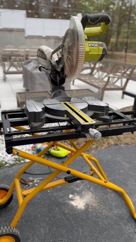 If you have a miter saw and don’t have a clear space for working: YOU NEED THIS! It’s a miter saw cart on wheels. Perfect if you work out of a cluttered garage🫣 Rolling miter saw cart from dewalt

#LTKHome