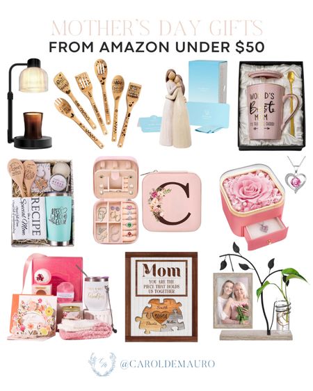 Find the perfect gift for your mom, aunt, mother-in-law, and grandmom this Mother's Day with these cute jewelry boxes, a minimalist lamp, self-care bundles, and many more! These are all under $50!
#amazonfinds #affordablefinds #giftsforher #homedecor

#LTKfindsunder50 #LTKGiftGuide #LTKhome
