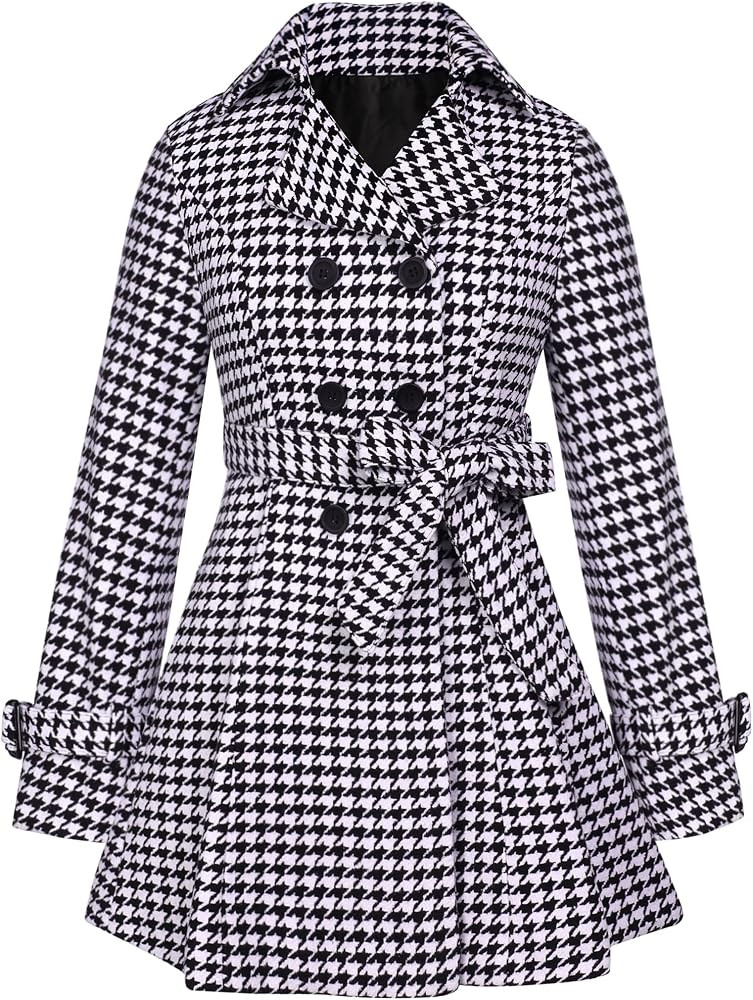 Zeagoo Women's Fashion Faux Fur Lapel Double-Breasted Thick Wool Trench Coat Winter Warm Jacket S... | Amazon (US)
