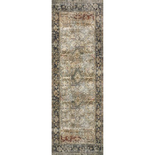Layla Rug Olive Green/Charcoal Gray - Loloi Rugs | Target
