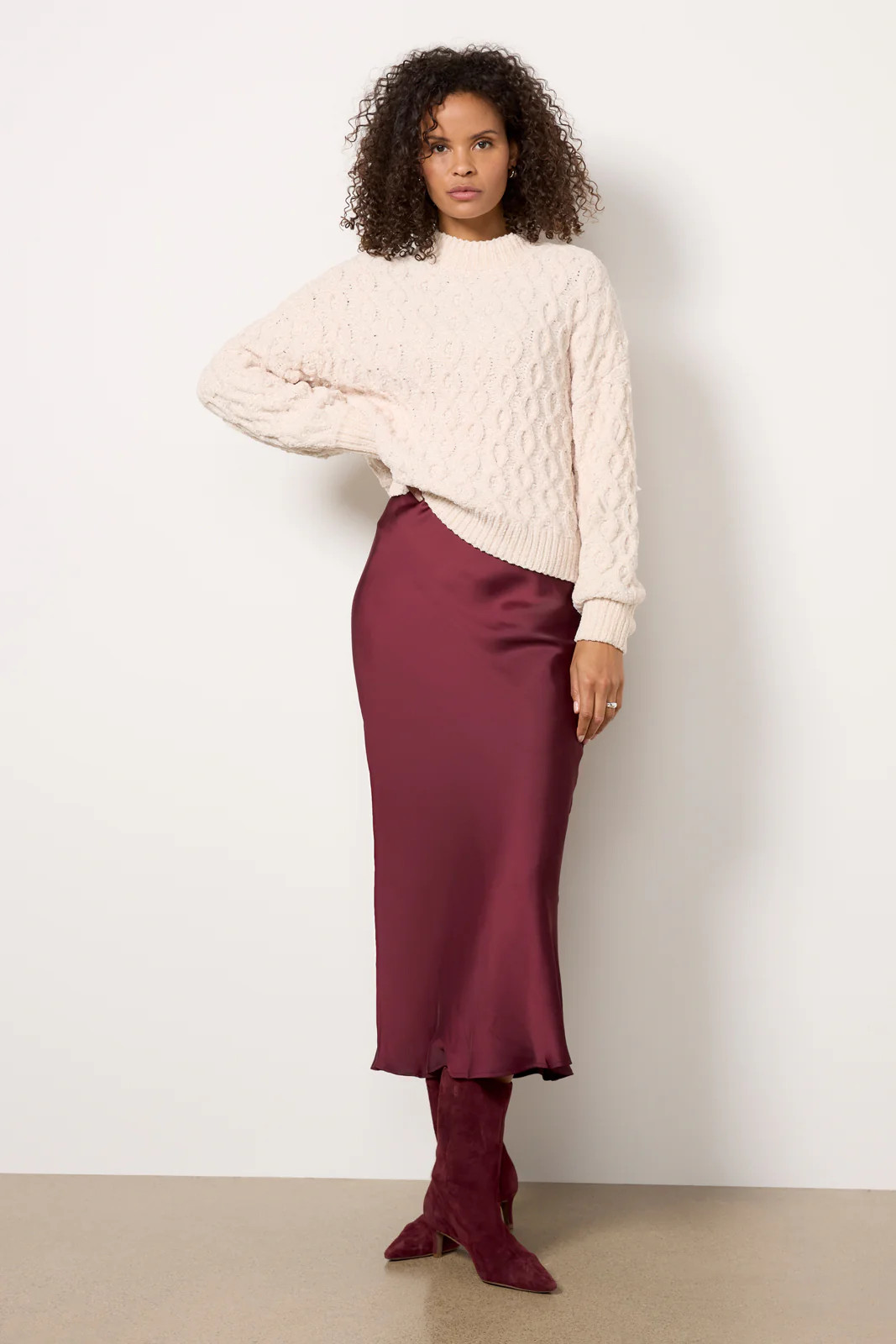 Maddie Satin Skirt | Evereve