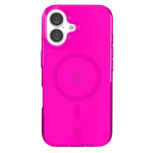 VELVET CAVIAR for iPhone 16 Case Neon Hot Pink - Compatible with MagSafe [10ft Drop Tested] | Amazon (US)
