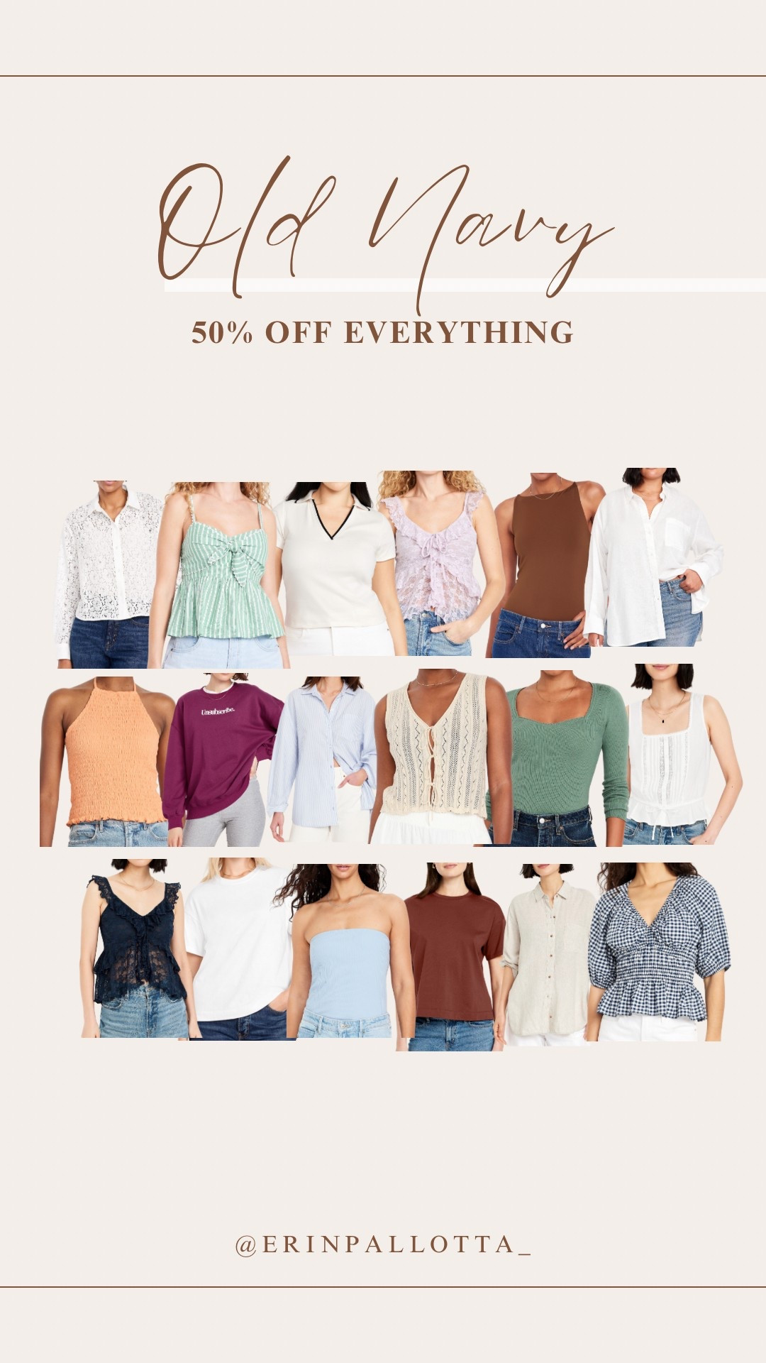 So many cute tops on sale at Old Navy! 

#LTKFindsUnder50 #LTKSaleAlert