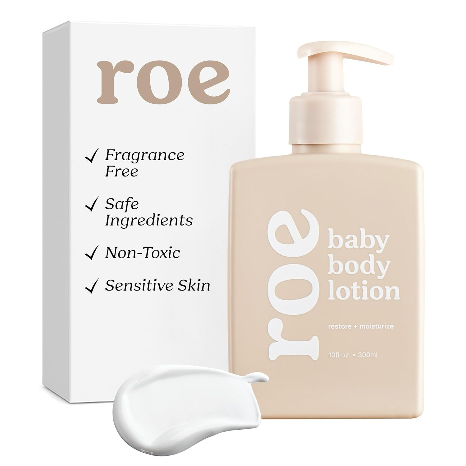 Roe Wellness- Baby Lotion Moisturizer Fragrance-Free | Great For Sensitive Skin Lightweight Moisturizing Lotion | For Babies, Infants, Kids and More | Amazon (US)