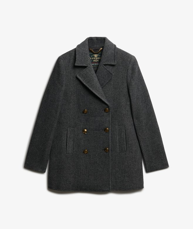 Double Breasted Pea Coat | Superdry (UK)