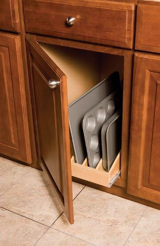 Omega/National T3195MNL1 8" Wide Wood Pullout Tray Divider | Amazon (US)