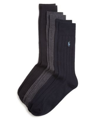 Solid Ribbed Dress Socks, Pack of 3 | Bloomingdale's (US)
